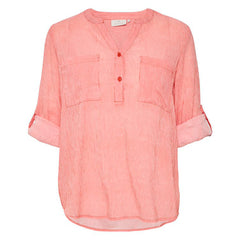 Kavivian Bluse · Hot Coral