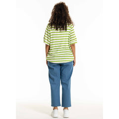 Dorette bluse · Green Stripes
