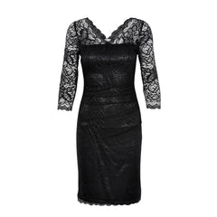 Claudia Lace Kjole · Black