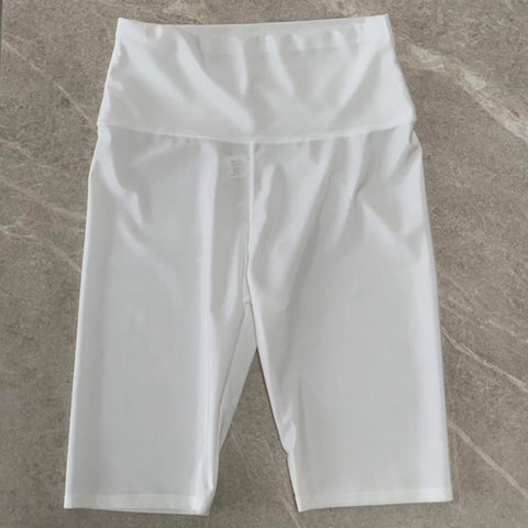 Biker shorts · White