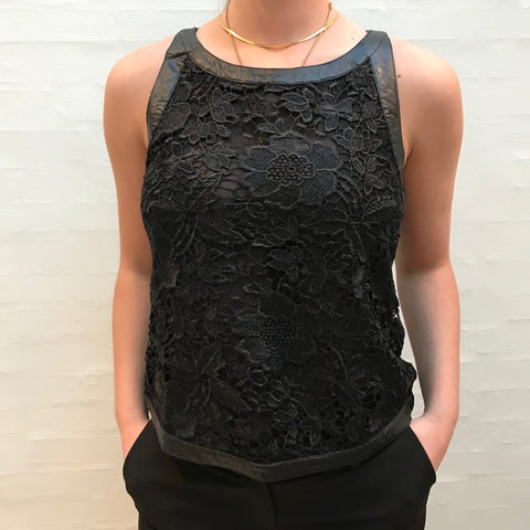 Lace top · Black