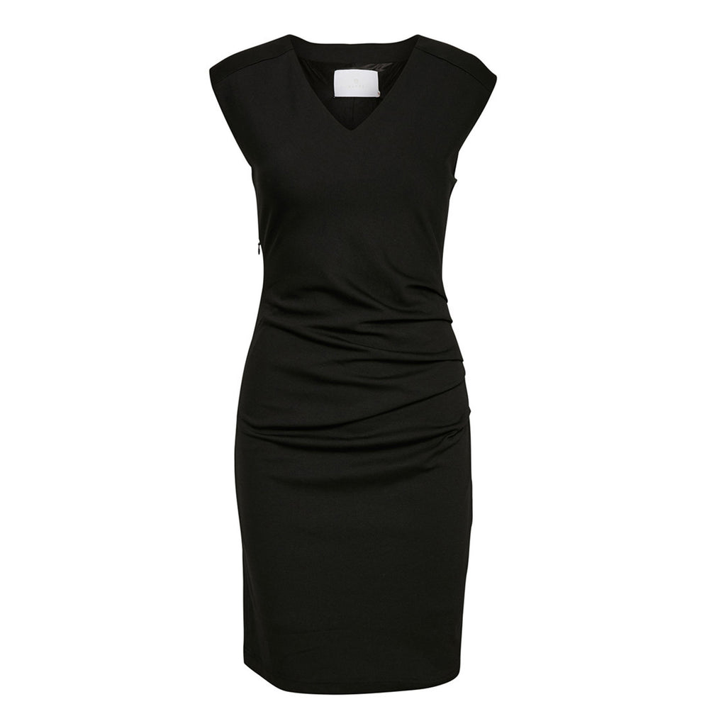 India kjole · Black V-hals