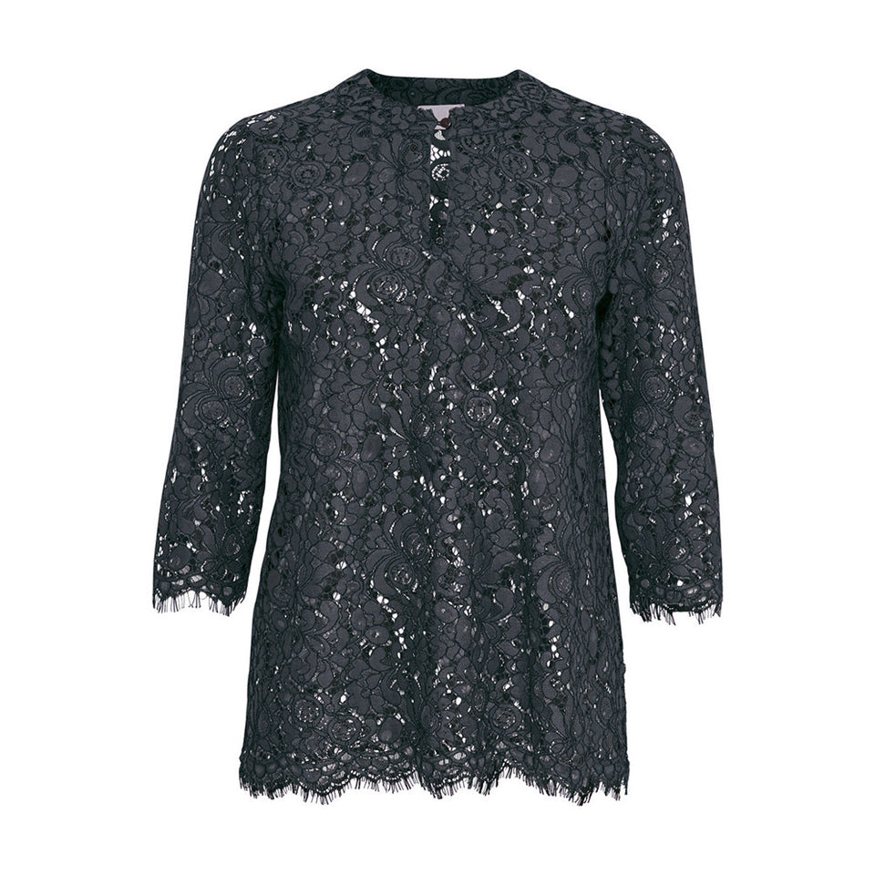 Marry Lace Bluse · Dust Blue