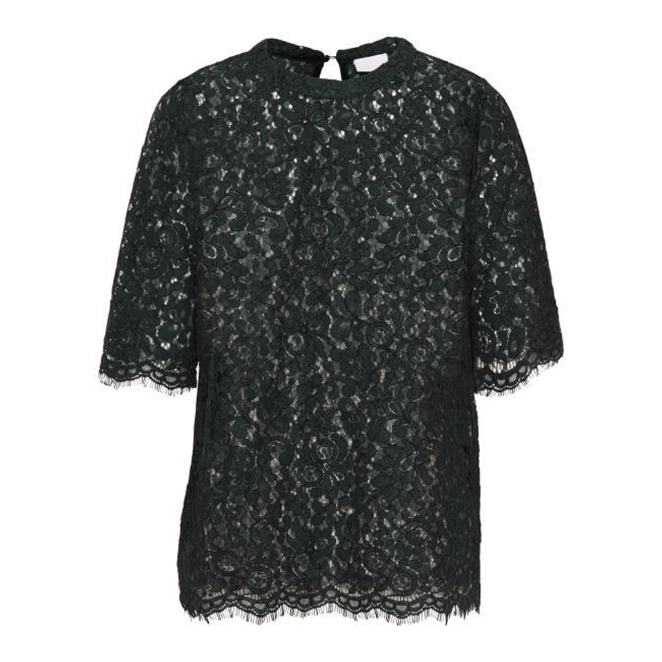 Tanja Lace Bluse · Navy