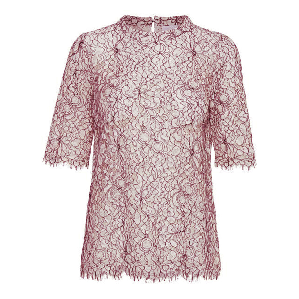 Tanja Lace Bluse · Rose