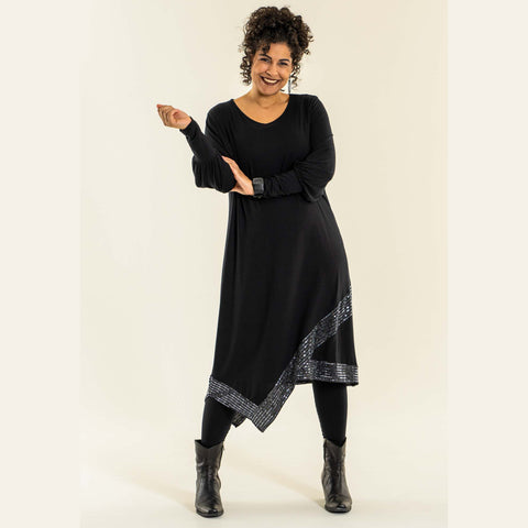 Agathe kjole · Black/Silver