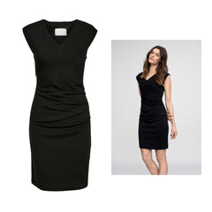 India kjole · Black V-hals