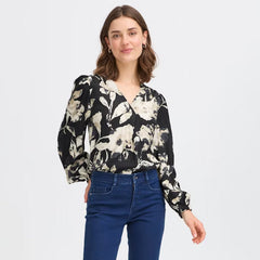 Frariana bluse · Floral Black