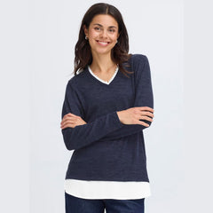 Frriver bluse · Navy