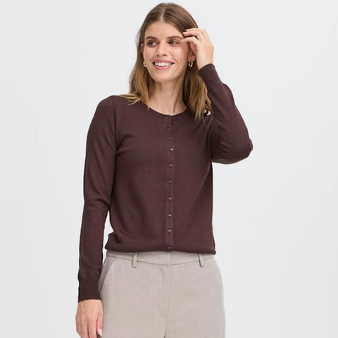 Zubasic 60 cardigan · Chokolate