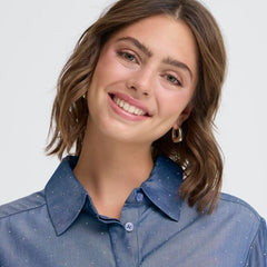 Fryukka skjorte · Blue Denim