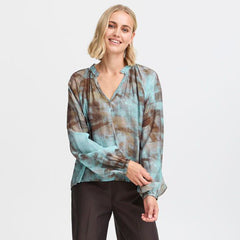 Frilli bluse · Bluestone