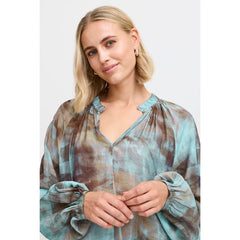 Frilli bluse · Bluestone