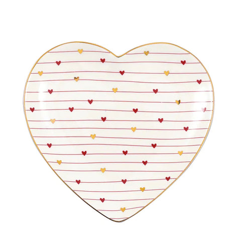 Grace hjerte tallerken · White