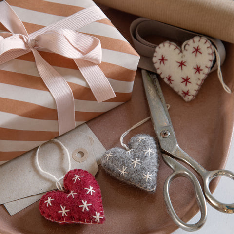 Hjerter ornamenter · 3 stk.