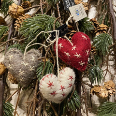 Hjerter ornamenter · 3 stk.