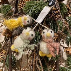 Pingviner ornamenter · 3 stk.