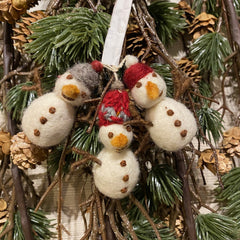 Snemænd ornamenter · 3 stk.