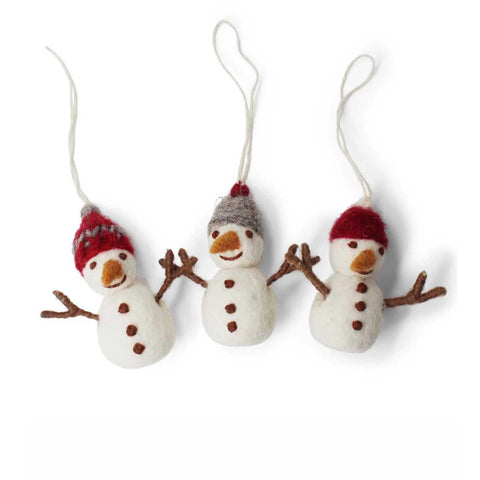Snemænd ornamenter · 3 stk.