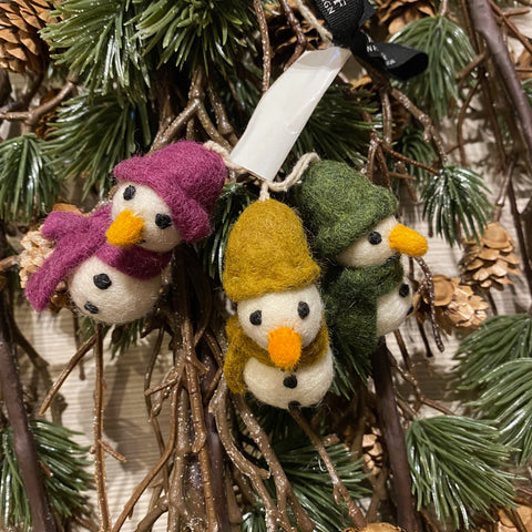 Snemænd ornamenter · 3 stk.