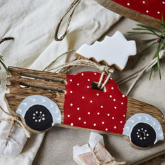 Biler i træ · Sæt af 2 stk.