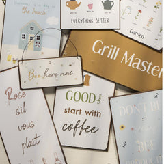 Coffee skilt · metal