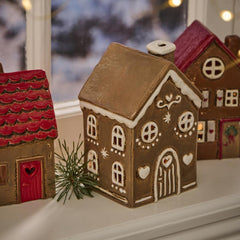 Hus til fyrfadslys · Gingerbread