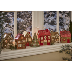 Hus til fyrfadslys · Gingerbread