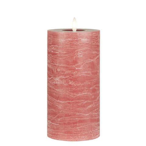 LED bloklys m/varm flamme · Medium