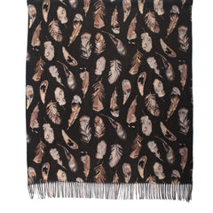 Beloa halstørklæde · Black feather