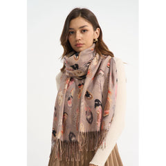 Beloa halstørklæde · Black feather