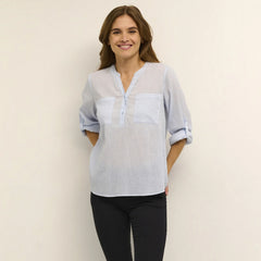 Kavivian Bluse · Cashmere Blue