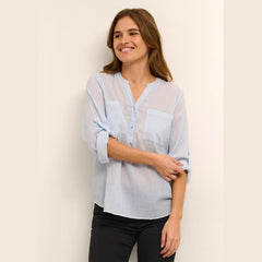 Kavivian Bluse · Cashmere Blue