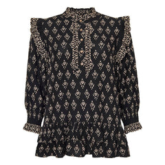 Josepa bluse · Black/sand