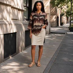 Jill Bluse · Brown/sand