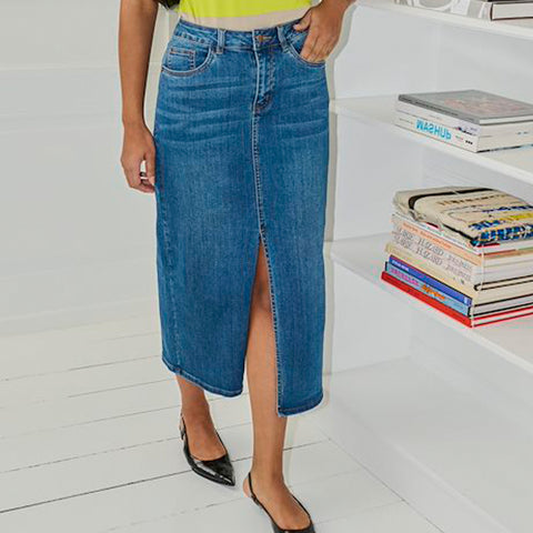 Tenna nederdel · Blue denim