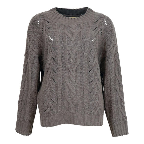 Viola strik bluse · Stone/grey