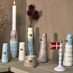 Vase fuglemotiv · Blue