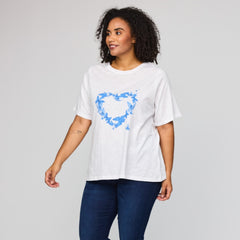 Bella bluse · White/blue