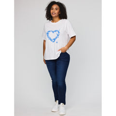 Bella bluse · White/blue