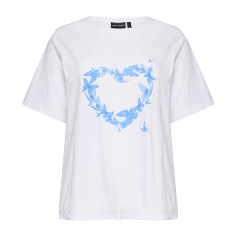 Bella bluse · White/blue