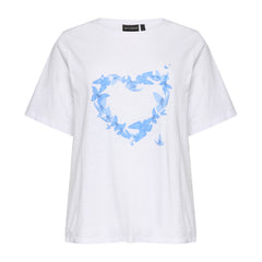 Bella bluse · White/blue