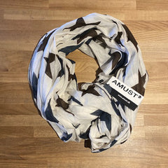 Collette tørklæde · Offwhite/grey