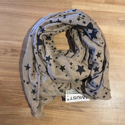 Tørklæde · Sand/black