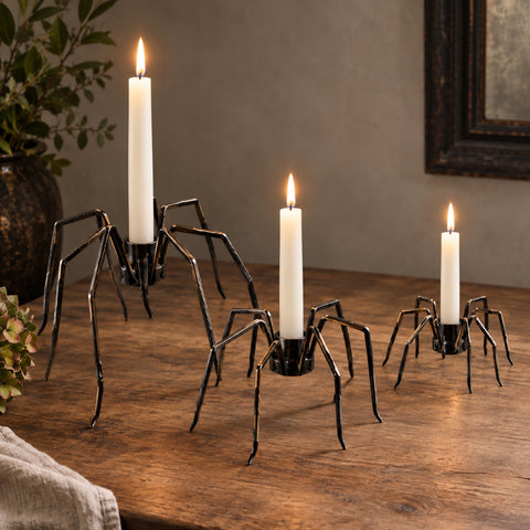 Spider lysestager · sæt af 3
