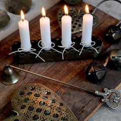 Klokker m. ophæng af jutesnor