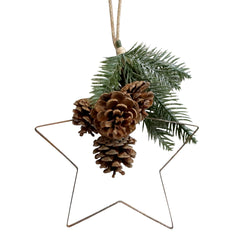 Fleur Stjerne m. kogler og gran