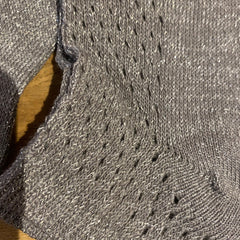 Glitter ankelstrømper · Grey