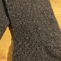 Glitter ankelstrømper · Black