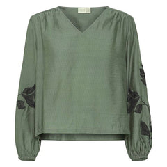 Frharbo bluse · Olive